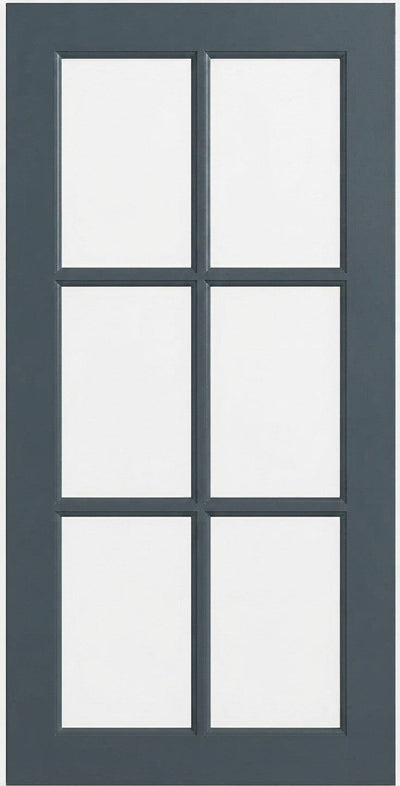 Wilmington Mullion Custom Cabinet Doors - 6 lite Cabinet Door Cabinet Doors 'N' More Indigo Blue Paint