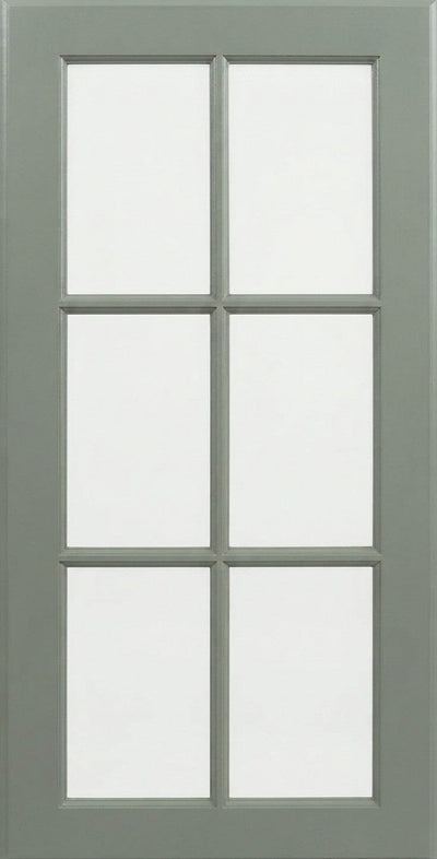 Wilmington Mullion Custom Cabinet Doors - 6 lite Cabinet Door Cabinet Doors 'N' More Olive Green Paint