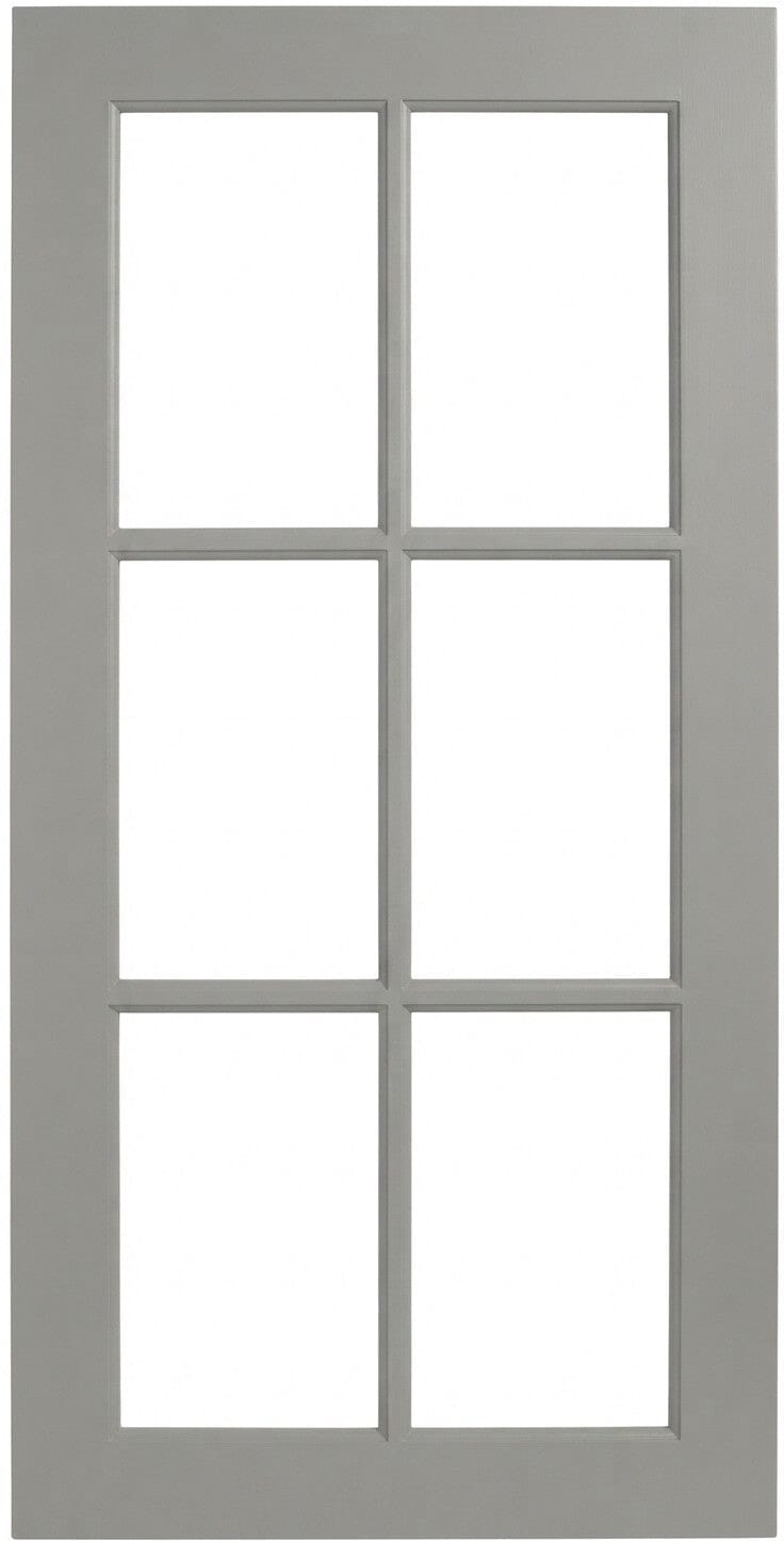 Wilmington Mullion Custom Cabinet Doors - 6 lite Cabinet Door Cabinet Doors 'N' More Pewter Gray Paint