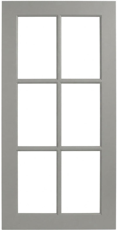 Wilmington Mullion Custom Cabinet Doors - 6 lite Cabinet Door Cabinet Doors 'N' More Pewter Gray Paint