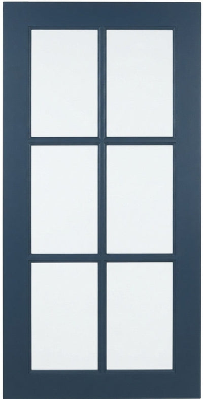 Wilmington Mullion Custom Cabinet Doors - 6 lite Cabinet Door Cabinet Doors 'N' More Royal Blue Paint
