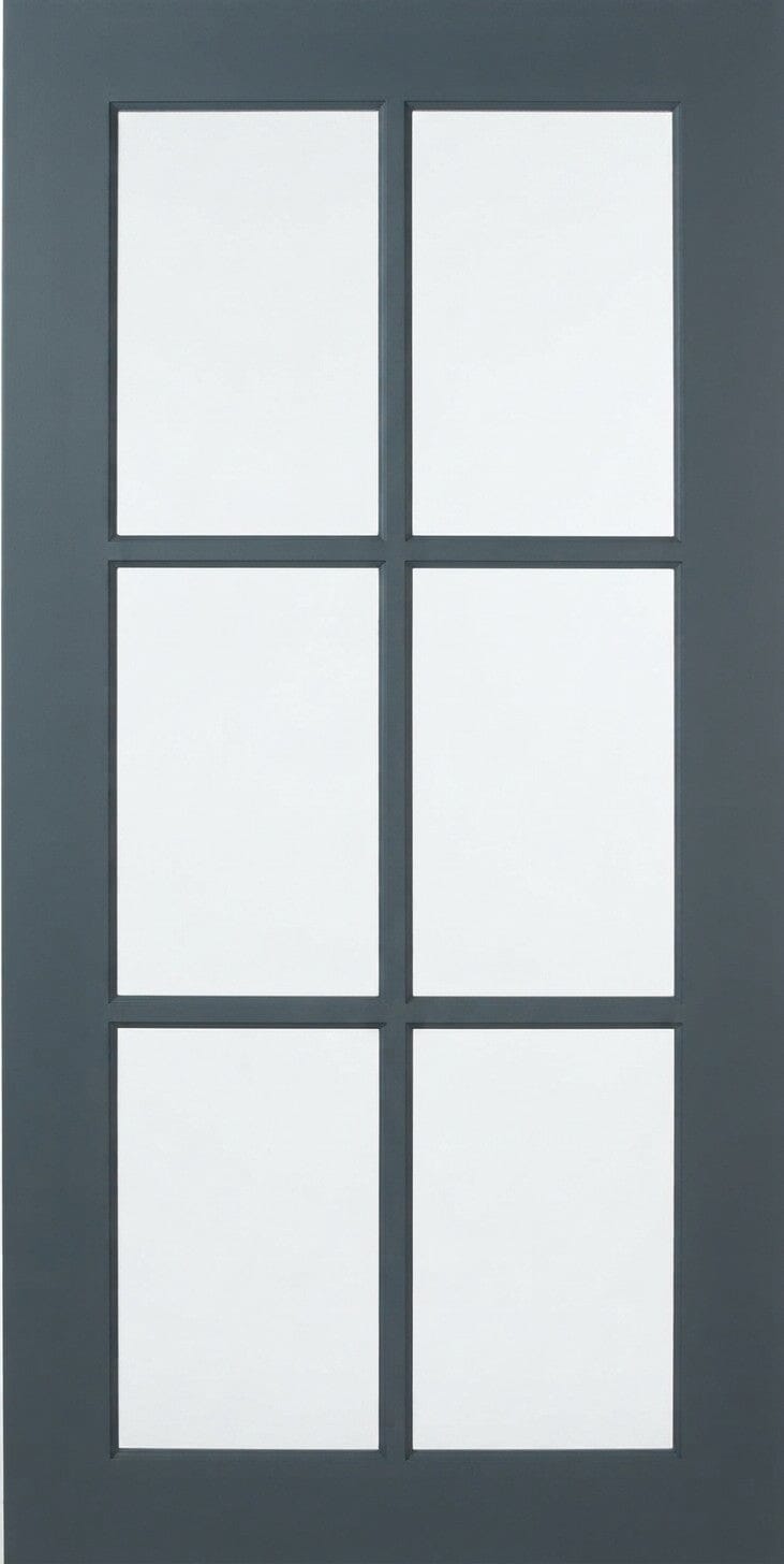 Wilmington Shaker Mullion Custom Cabinet Doors - 6 lite Cabinet Door Cabinet Doors 'N' More