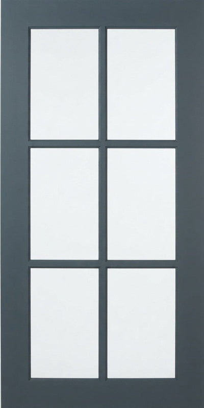 Wilmington Shaker Mullion Custom Cabinet Doors - 6 lite Cabinet Door Cabinet Doors 'N' More