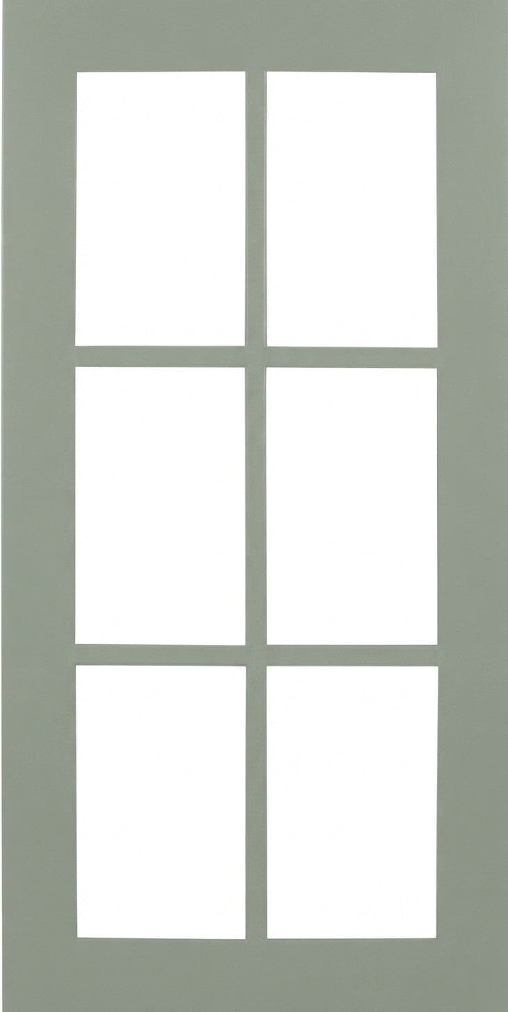 Wilmington Shaker Mullion Custom Cabinet Doors - 6 lite Cabinet Door Cabinet Doors 'N' More