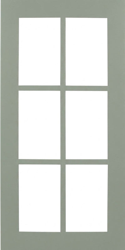 Wilmington Shaker Mullion Custom Cabinet Doors - 6 lite Cabinet Door Cabinet Doors 'N' More
