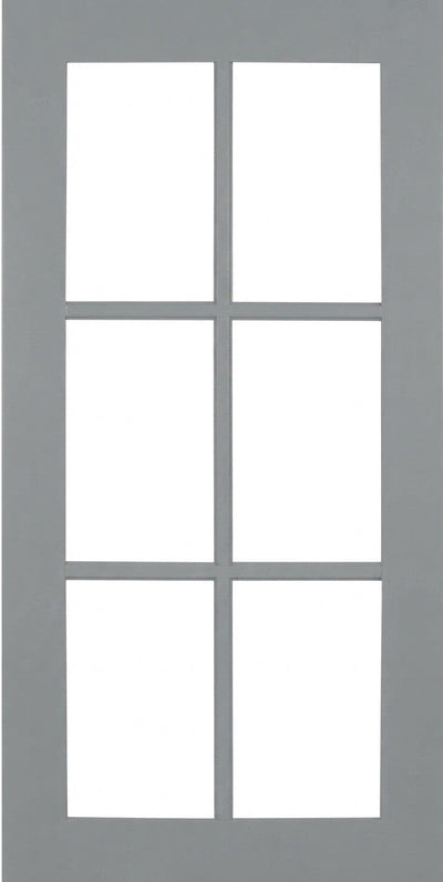 Wilmington Shaker Mullion Custom Cabinet Doors - 6 lite Cabinet Door Cabinet Doors 'N' More