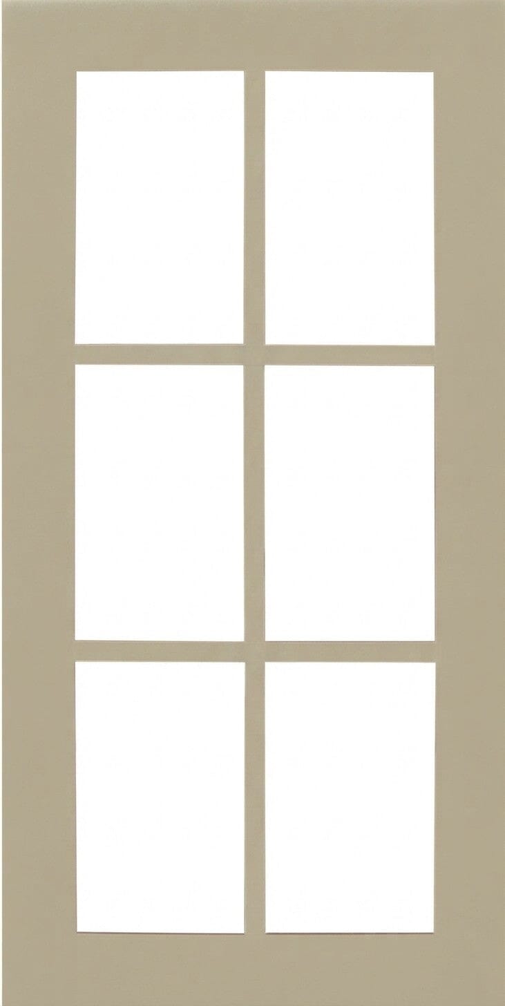 Wilmington Shaker Mullion Custom Cabinet Doors - 6 lite Cabinet Door Cabinet Doors 'N' More