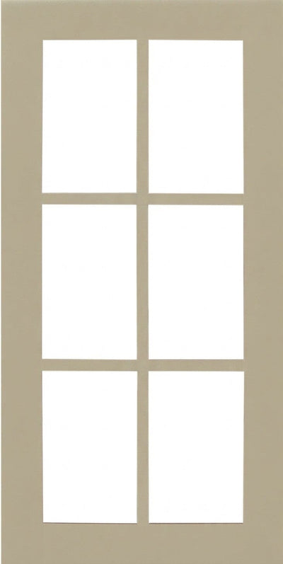 Wilmington Shaker Mullion Custom Cabinet Doors - 6 lite Cabinet Door Cabinet Doors 'N' More