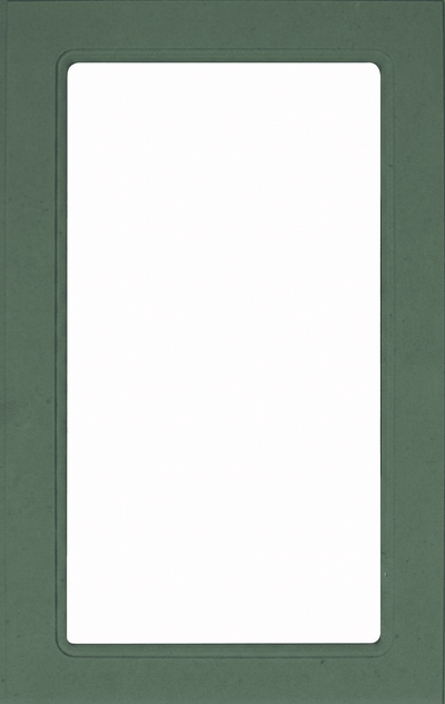 Naples Thermofoil Mullion Custom Cabinet Doors - 1 lite/frame only Cabinet Door Cabinet Doors 'N' More Sage Green Smooth Satin RTF