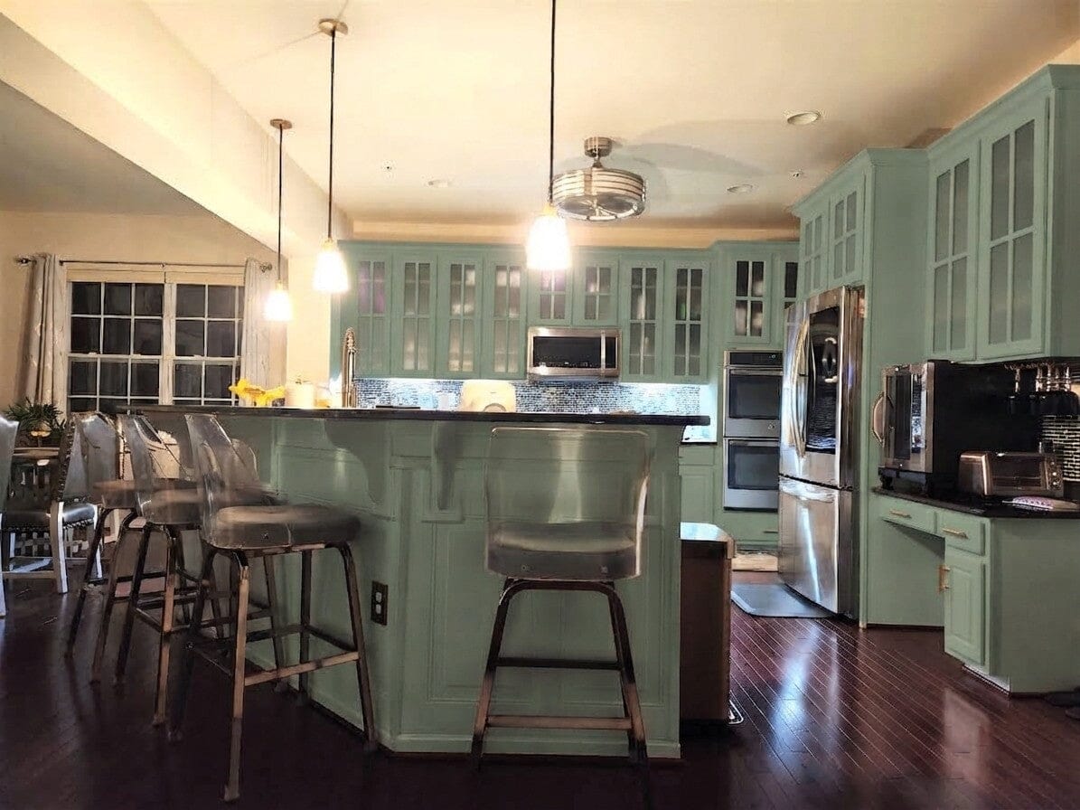 Naples Thermofoil Mullion Custom Cabinet Doors - 4 lite Cabinet Door Cabinet Doors 'N' More
