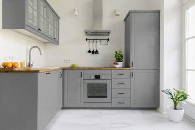 Naples Thermofoil Mullion Custom Cabinet Doors - 4 lite Cabinet Door Cabinet Doors 'N' More