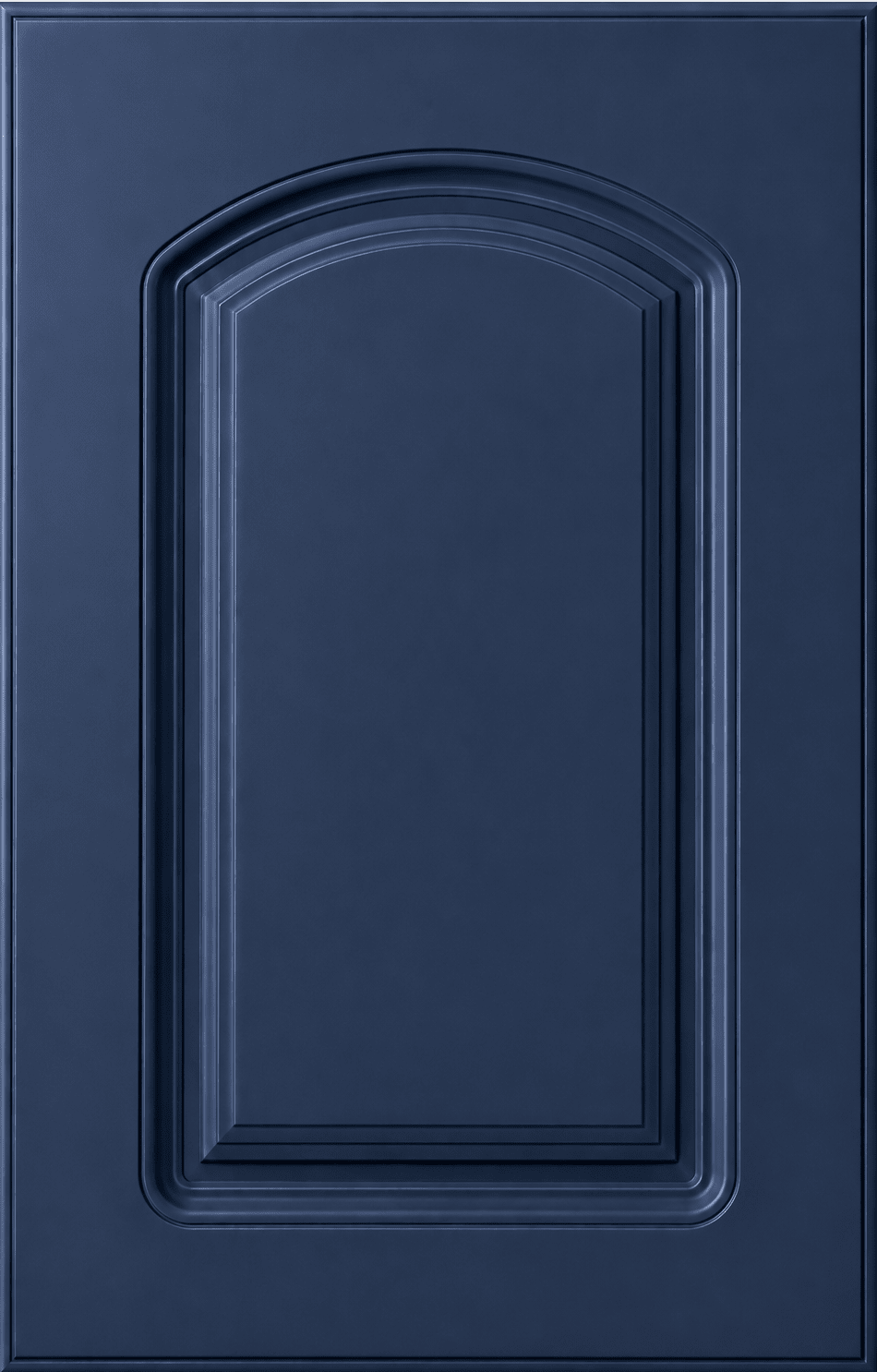 Naples Thermofoil Arched Custom Cabinet Doors Cabinet Door Cabinet Doors 'N' More Denim Blue Smooth Satin RTF