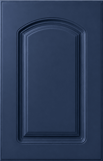 Naples Thermofoil Arched Custom Cabinet Doors Cabinet Door Cabinet Doors 'N' More Denim Blue Smooth Satin RTF