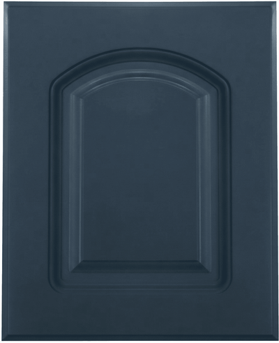 Naples Thermofoil Arched Custom Cabinet Doors Cabinet Door Cabinet Doors 'N' More Denim Blue Smooth Satin RTF