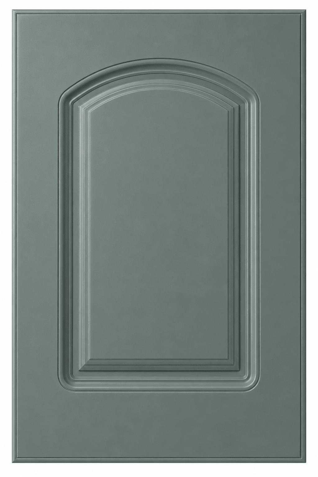 Naples Thermofoil Arched Custom Cabinet Doors Cabinet Door Cabinet Doors 'N' More Sage Green Smooth Satin RTF