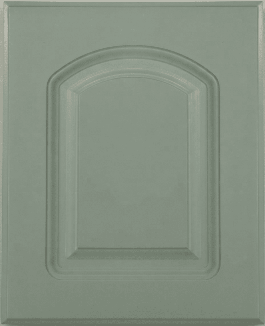 Naples Thermofoil Arched Custom Cabinet Doors Cabinet Door Cabinet Doors 'N' More Sage Green Smooth Satin RTF