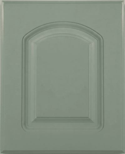 Naples Thermofoil Arched Custom Cabinet Doors Cabinet Door Cabinet Doors 'N' More Sage Green Smooth Satin RTF