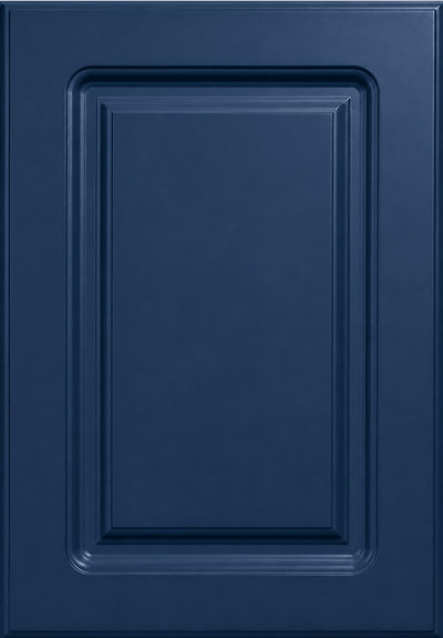 Naples Thermofoil Raised Square Custom Cabinet Doors Cabinet Door Cabinet Doors 'N' More Denim Blue Smooth Satin RTF