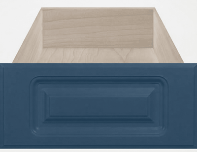 Naples Thermofoil Raised Square Custom Cabinet Drawer Fronts Drawer Front Cabinet Doors 'N' More Denim Blue Smooth Satin RTF