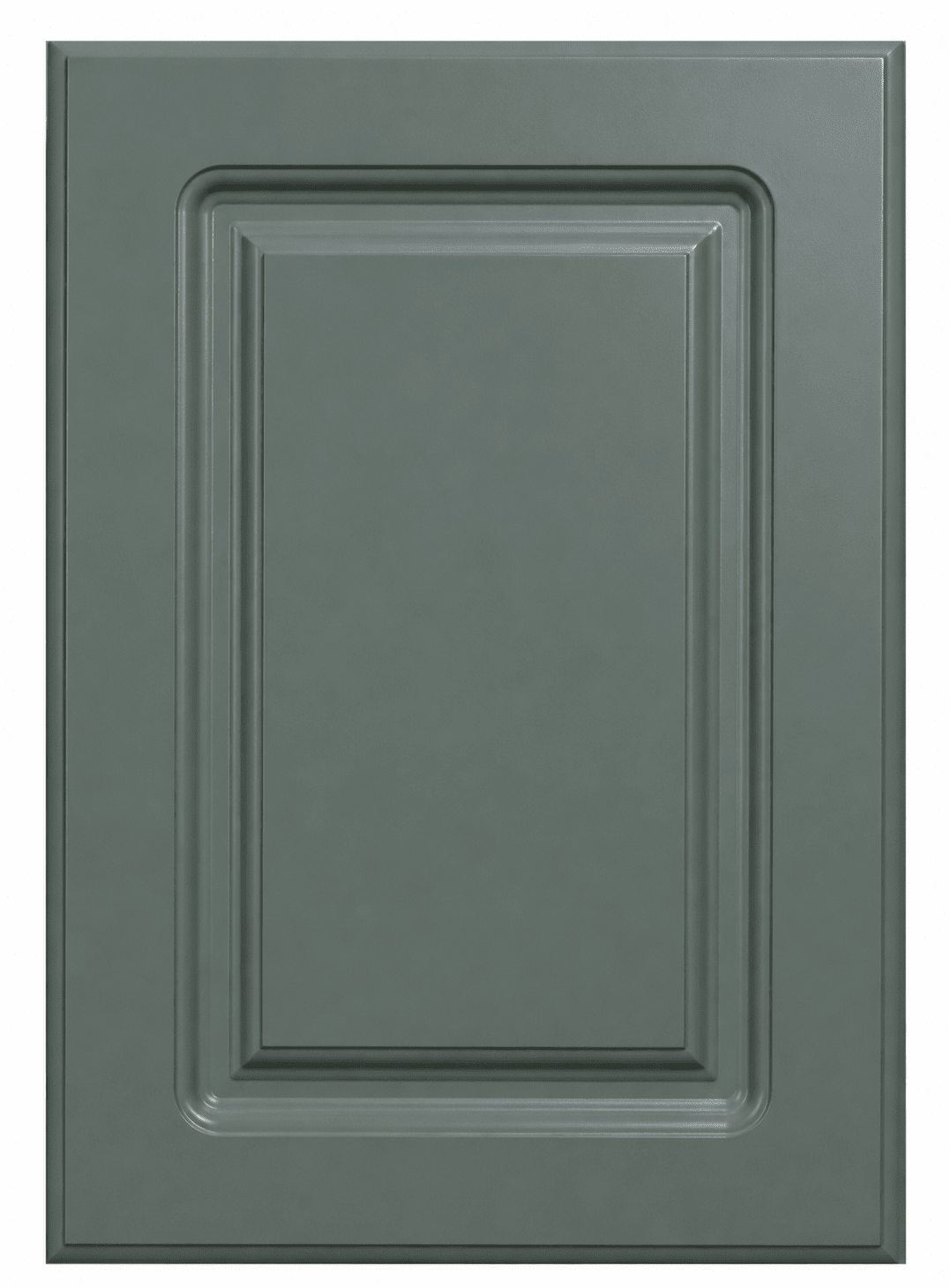 Naples Thermofoil Raised Square Custom Cabinet Doors Cabinet Door Cabinet Doors 'N' More Sage Green Smooth Satin RTF