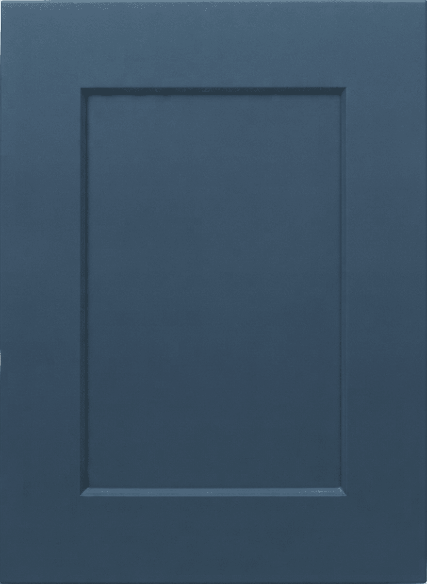 Naples Thermofoil Shaker Custom Cabinet Doors Cabinet Door Cabinet Doors 'N' More Denim Blue Smooth Satin RTF