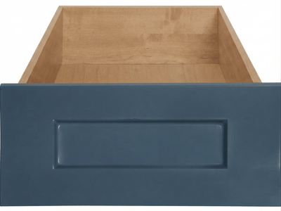 Naples Thermofoil Shaker Custom Cabinet Drawer Fronts Drawer Front Cabinet Doors 'N' More Denim Blue Smooth Satin RTF