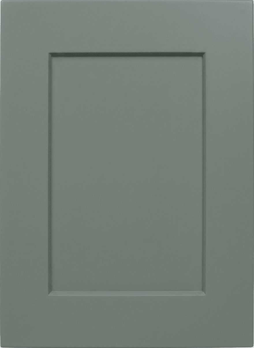 Naples Thermofoil Shaker Custom Cabinet Doors Cabinet Door Cabinet Doors 'N' More Sage Green Smooth Satin RTF