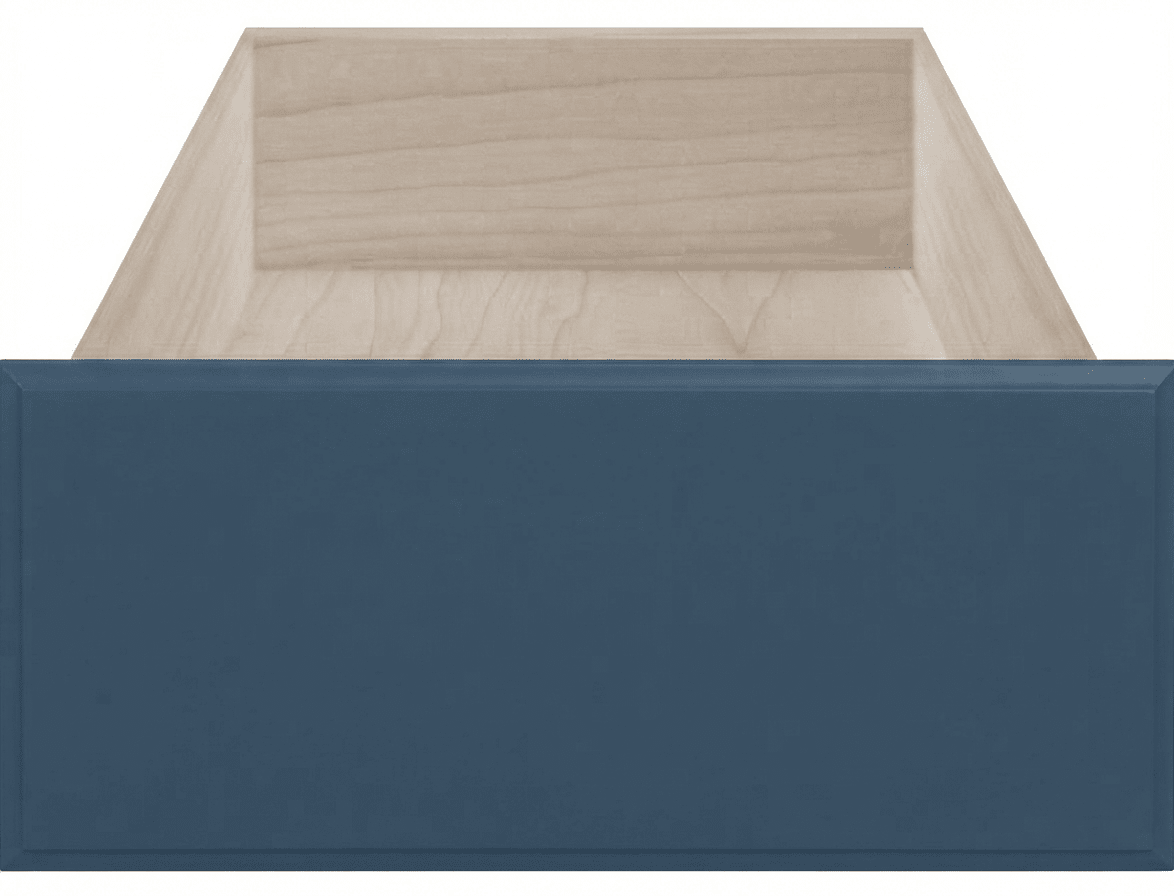 Naples Thermofoil Slab Custom Cabinet Drawer Fronts Drawer Front Cabinet Doors 'N' More Denim Blue Smooth Satin RTF