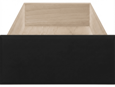 Naples Thermofoil Slab Custom Cabinet Drawer Fronts Drawer Front Cabinet Doors 'N' More Pitch Black Smooth Satin RTF