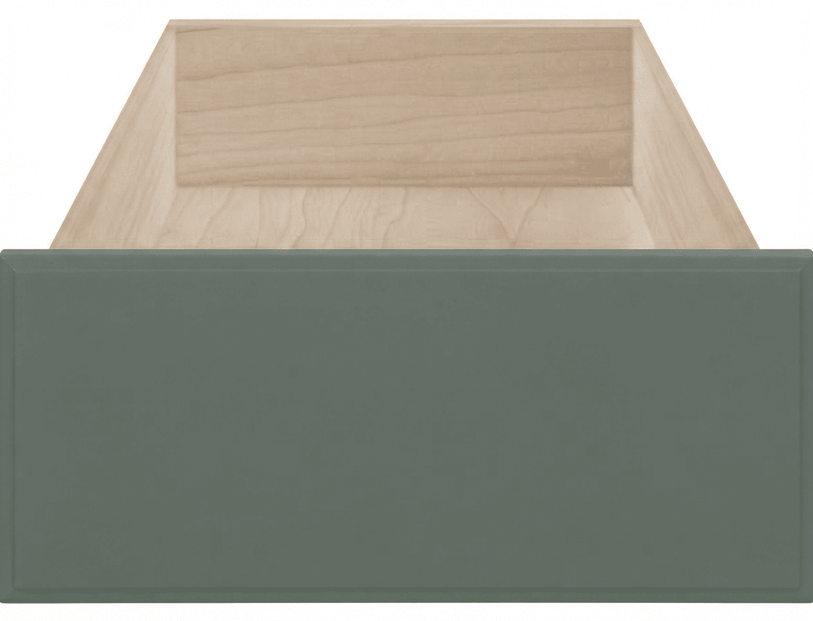 Naples Thermofoil Slab Custom Cabinet Drawer Fronts Drawer Front Cabinet Doors 'N' More Sage Green Smooth Satin RTF