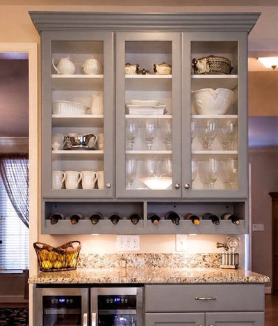 Naples Thermofoil Mullion Custom Cabinet Doors - 1 lite/frame only Cabinet Door Cabinet Doors 'N' More