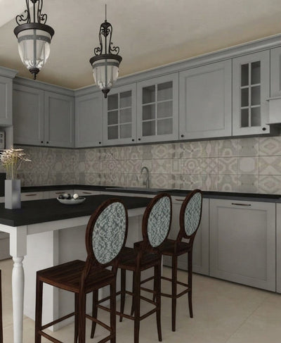 Naples Thermofoil Shaker Mullion Custom Cabinet Doors - 6 lite Cabinet Door Cabinet Doors 'N' More