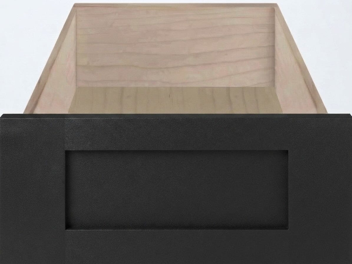 Newton Shaker Custom Cabinet Drawer Fronts Drawer Front Cabinet Doors 'N' More Ebony Black Paint