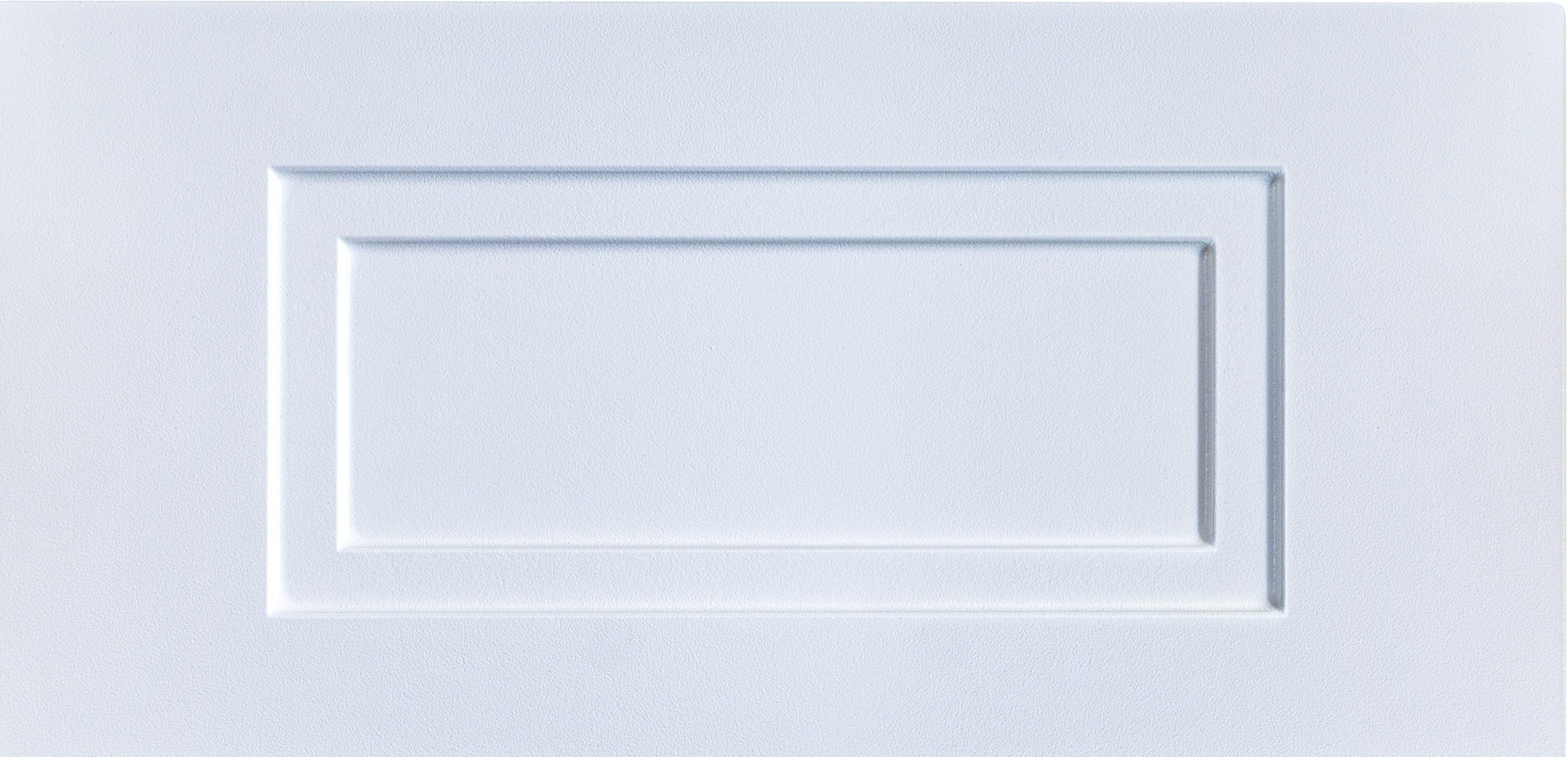 White Smooth Satin Gainesville Thermofoil Shaker Custom Drawer Fronts