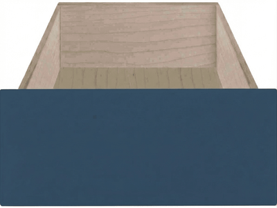 Venice Thermofoil Shaker Slab Custom Cabinet Drawer Fronts Drawer Front Cabinet Doors 'N' More Denim Blue Smooth Satin RTF
