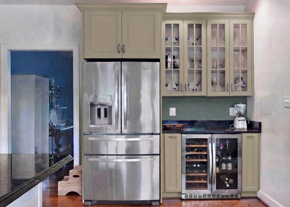 Wilmington Shaker Mullion Custom Cabinet Doors - 6 lite Cabinet Door Cabinet Doors 'N' More