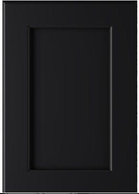 Wilmington Recess Panel Custom Cabinet Doors Cabinet Door Cabinet Doors 'N' More Ebony Black Paint