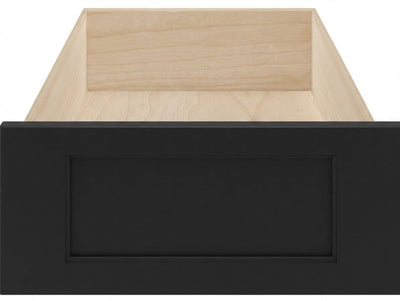 Wilmington Recess Panel Custom Cabinet Drawer Fronts Drawer Front Cabinet Doors 'N' More Ebony Black Paint