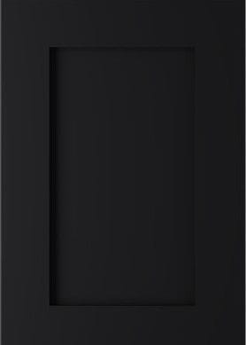 Wilmington Shaker Custom Cabinet Doors Cabinet Door Cabinet Doors 'N' More Ebony Black Paint