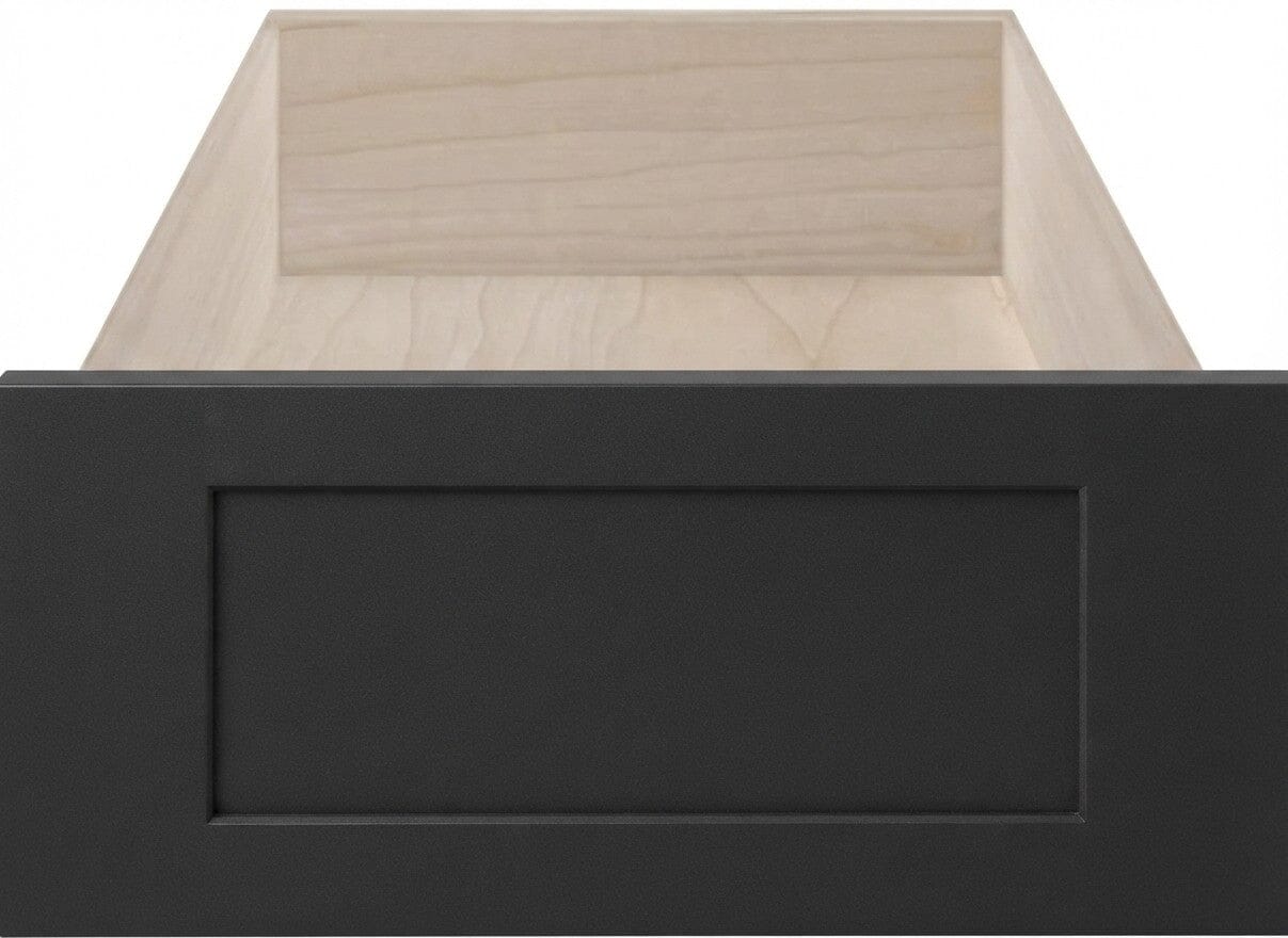 Wilmington Shaker Custom Cabinet Drawer Fronts Drawer Front Cabinet Doors 'N' More Ebony Black Paint