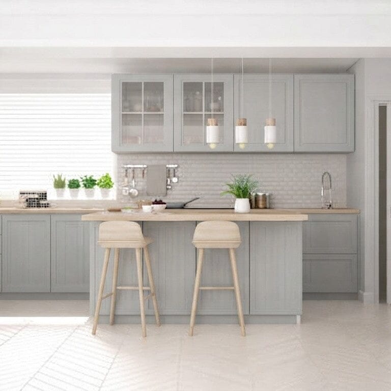 Daytona Thermofoil Mullion Custom Cabinet Doors - 4 lite Cabinet Door Cabinet Doors 'N' More