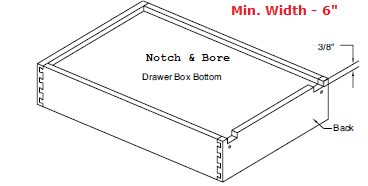 Replacement Cabinet Drawer Box - 8" Height - Cabinet Doors 'N' More