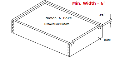 Replacement Cabinet Drawer Box - 4" Height - Cabinet Doors 'N' More