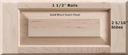 Asheville Raised Square Custom Cabinet Drawer Fronts - Cabinet Doors 'N' More