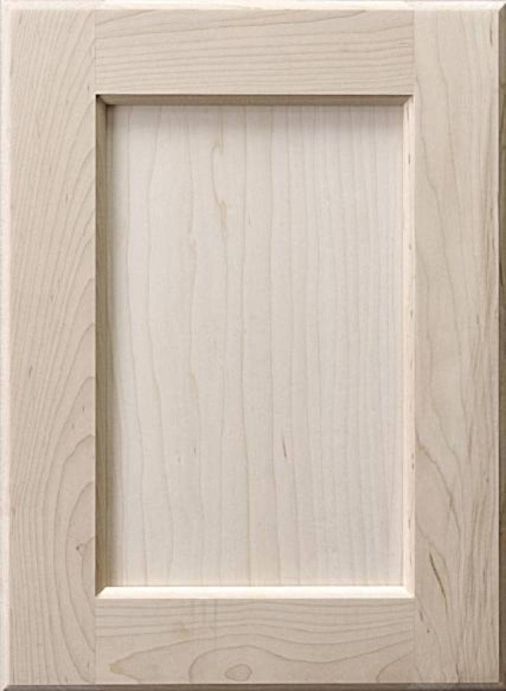 Recess panel hard maple door