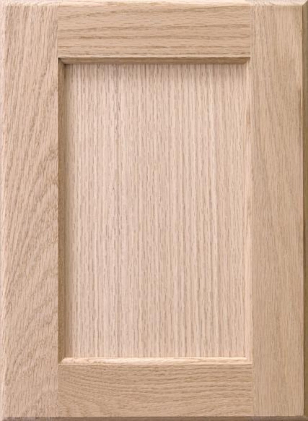 Recess panel red oak door
