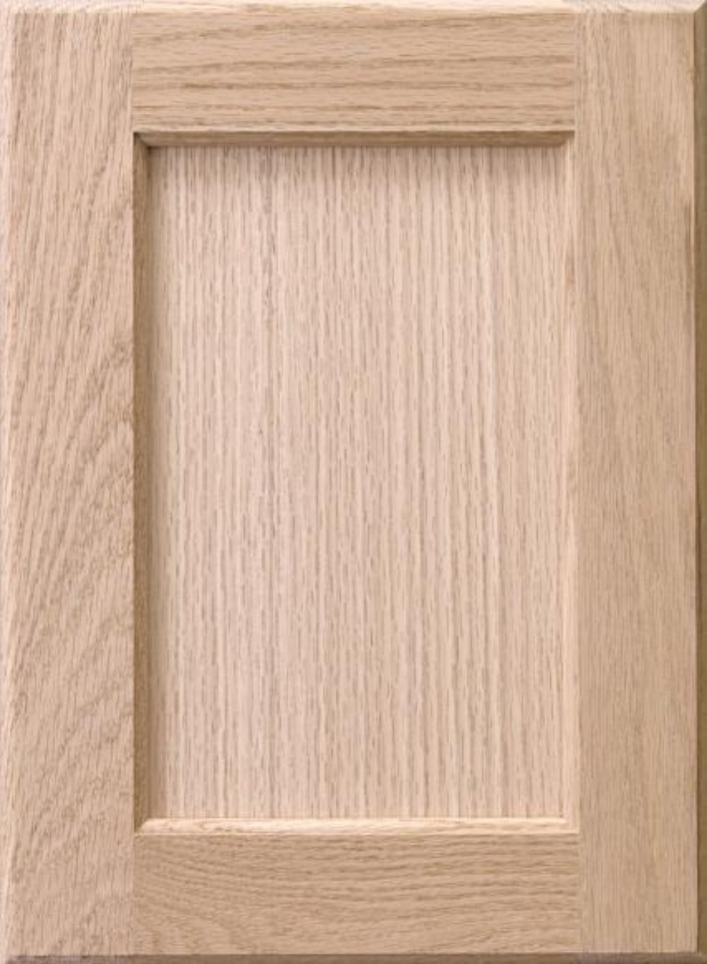 Recess panel red oak door