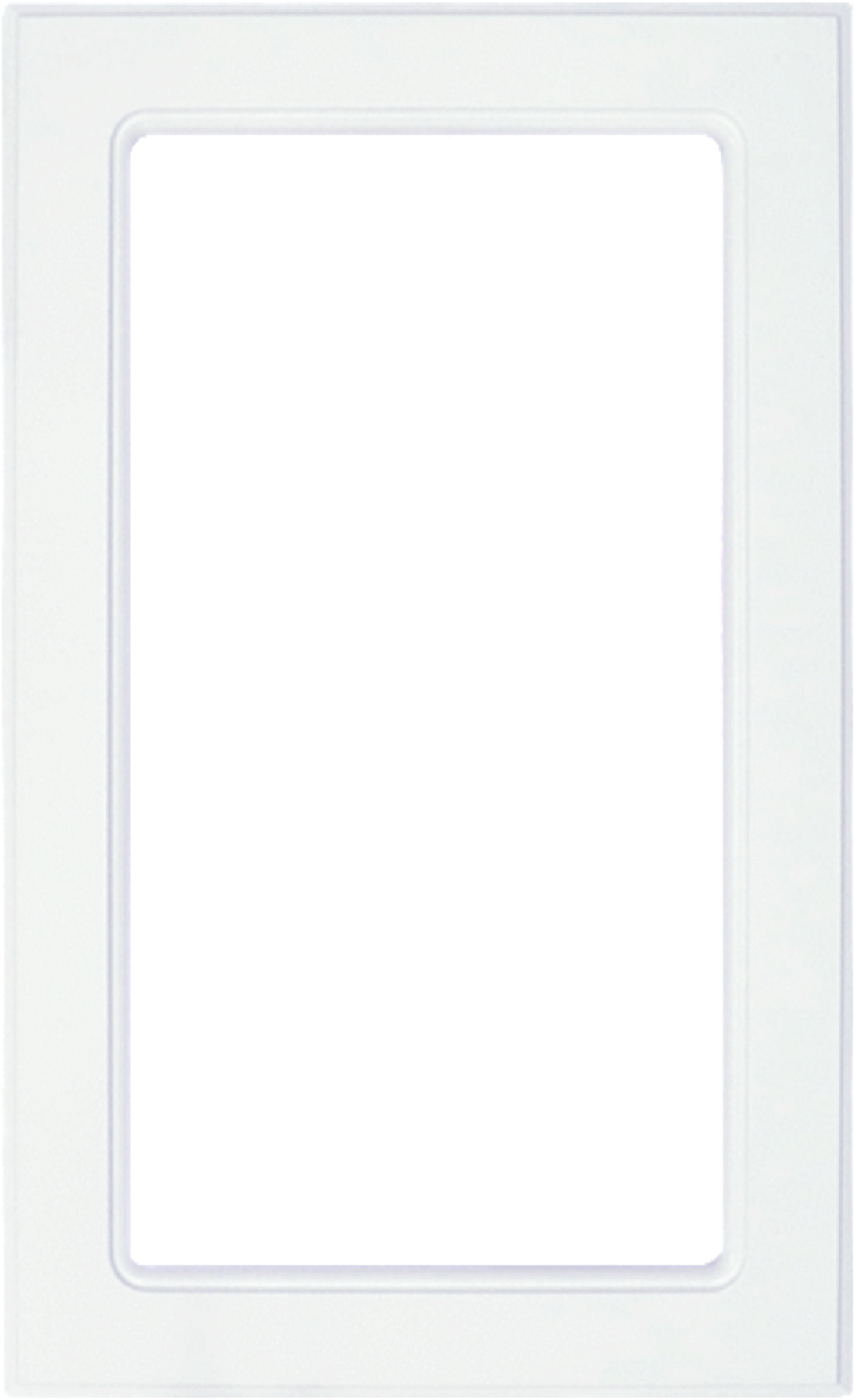 Mullion white smooth satin door