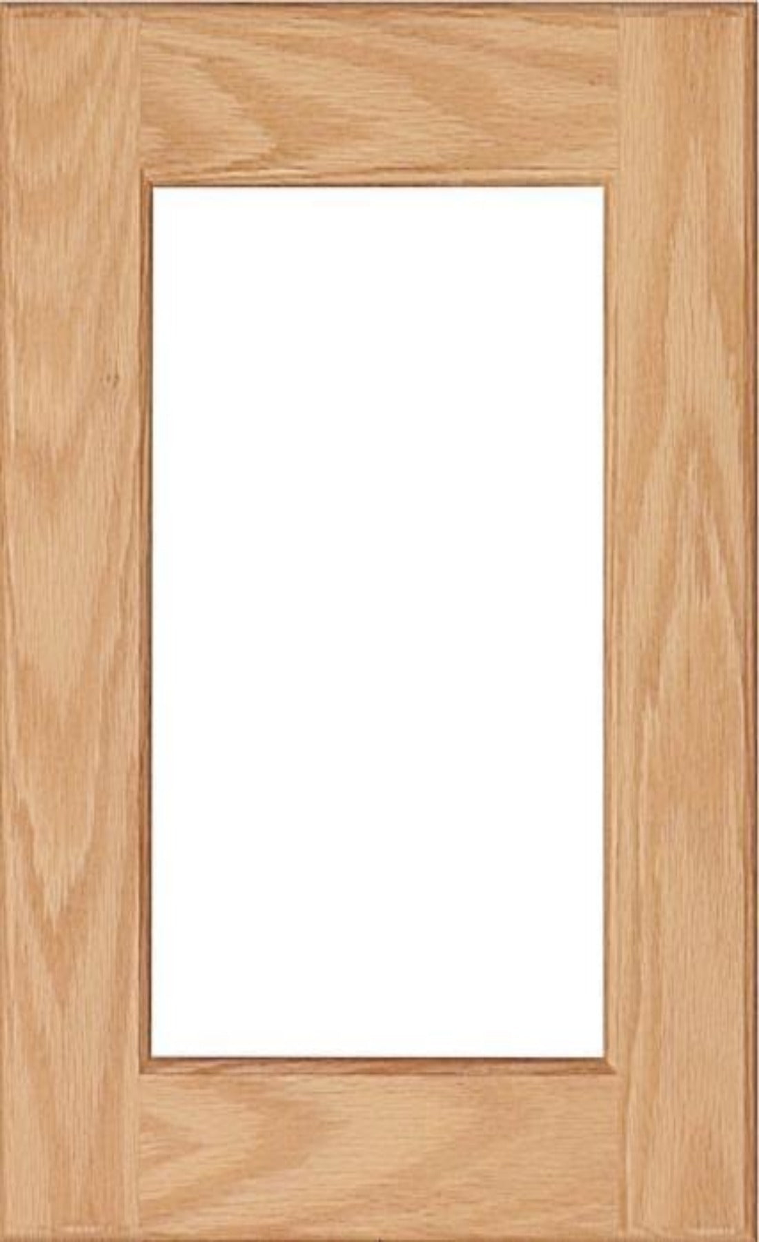 Mullion red oak door