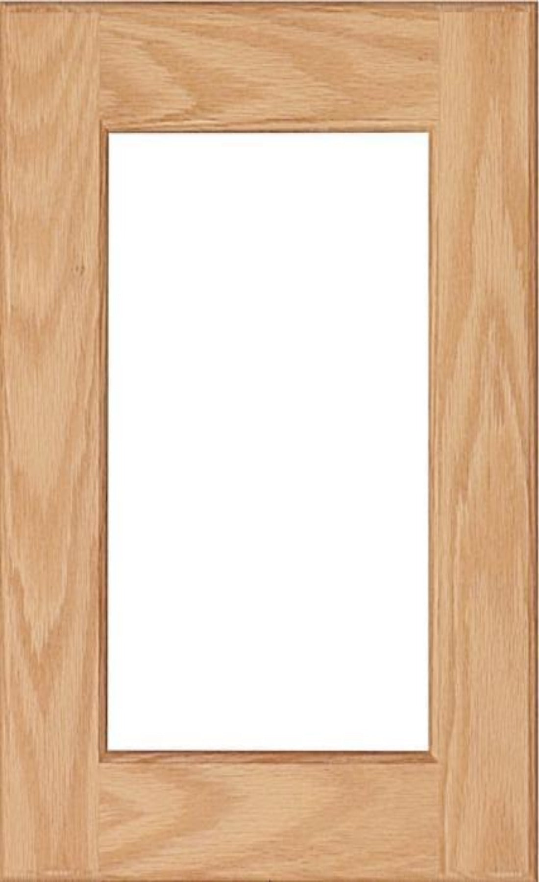 Mullion red oak door